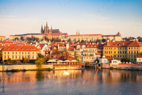 Prague's old town with the famous Prague's castle in morning light. Czech Republic © Pawel Pajor