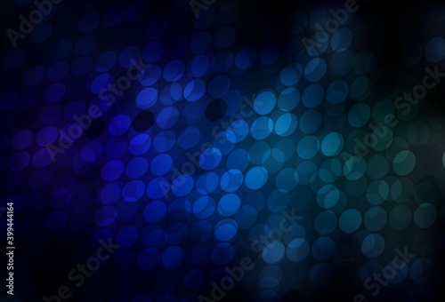 Dark Blue, Green vector background with spots. © smaria2015
