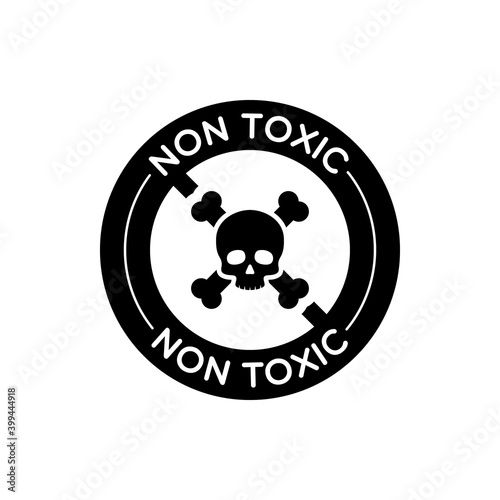 Vector Round Non Toxic Label