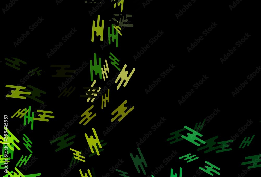 Dark Blue, Yellow vector template with repeated sticks.