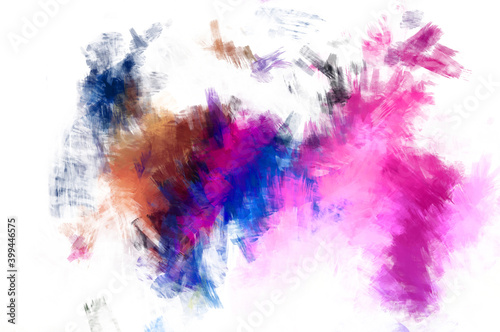 Brushed Painted Abstract Background. Brush stroked painting. Artistic vibrant and colorful wallpaper.