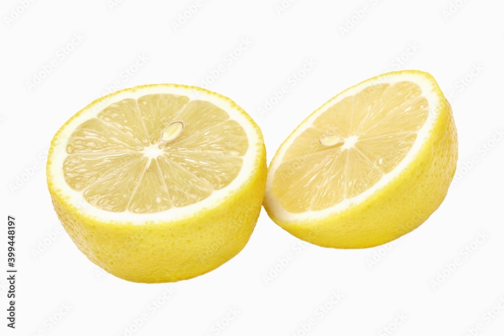 lemon on white