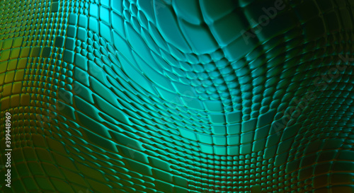 Abstract background. Colorful wavy design wallpaper. Creative graphic 2d illustration. Trendy fluid cover with dynamic shapes flow.