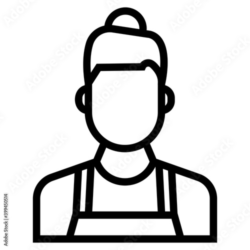 Female house cleaner vector design 