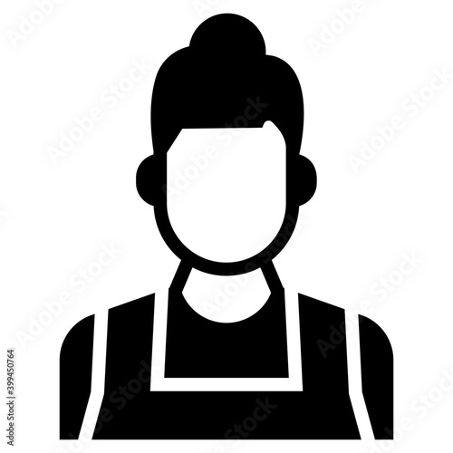 Female house cleaner vector design 