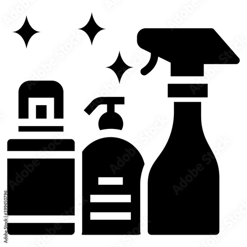 Icon of cleaning spray material 