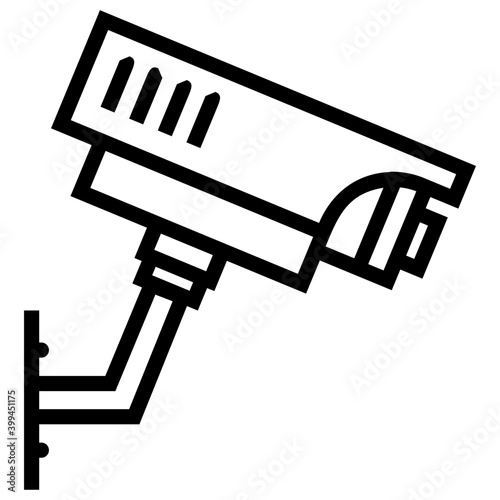 Cctv security camera in line design 