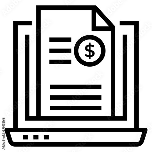 Content monetization icon in line design 