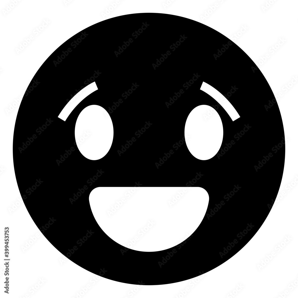 Happy face smiley icon design filled vector Happy face smiley icon design filled vector