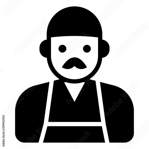 Merchant icon design solid vector 