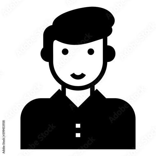 Actor icon design solid vector 