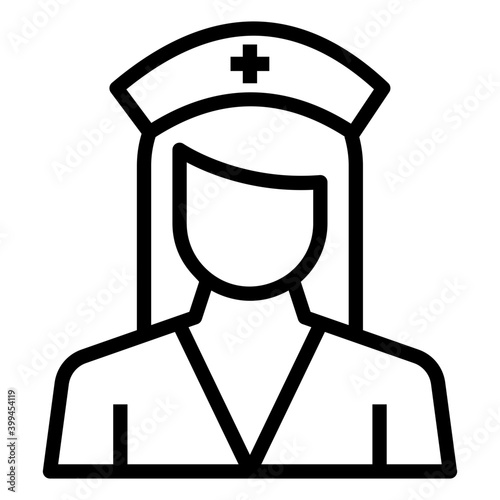Medical nurse icon line icon 