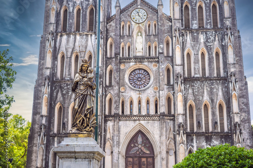St Joseph's Cathedral in Hanoi, Vietnam. architecture photo