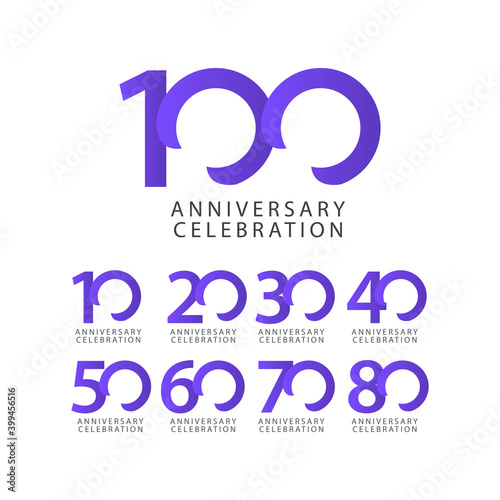 100 Years Anniversary Celebration Vector Template Design Illustration