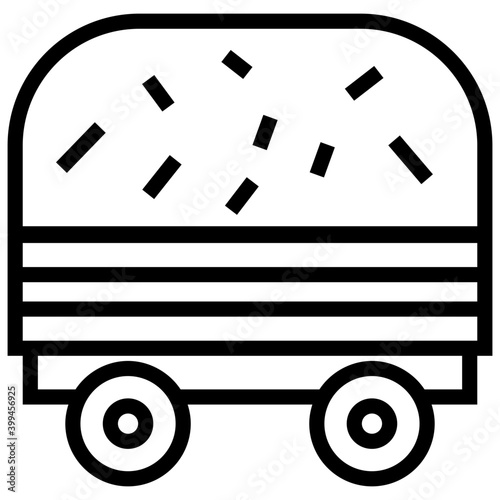 Haystack icon line vector design 
