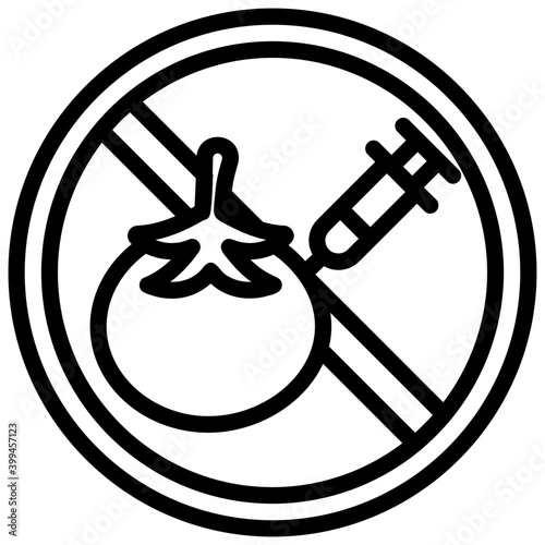 Additive free food line vector 