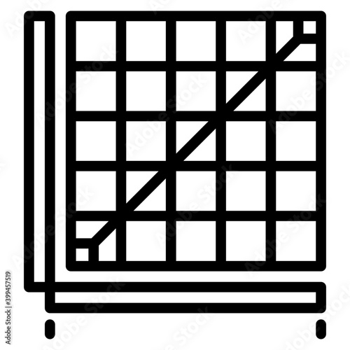 Line design of color correction icon