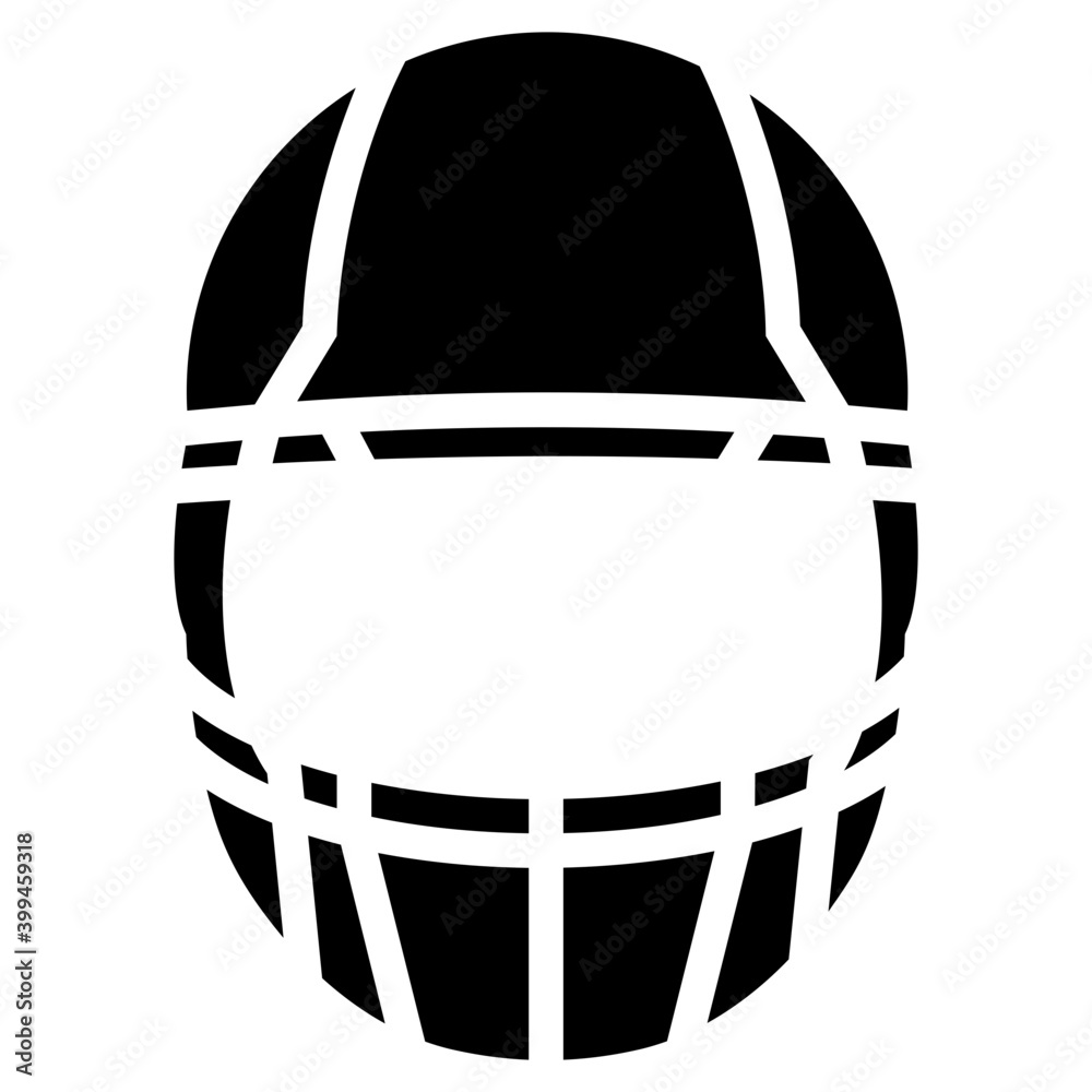 Helmet icon in filled design