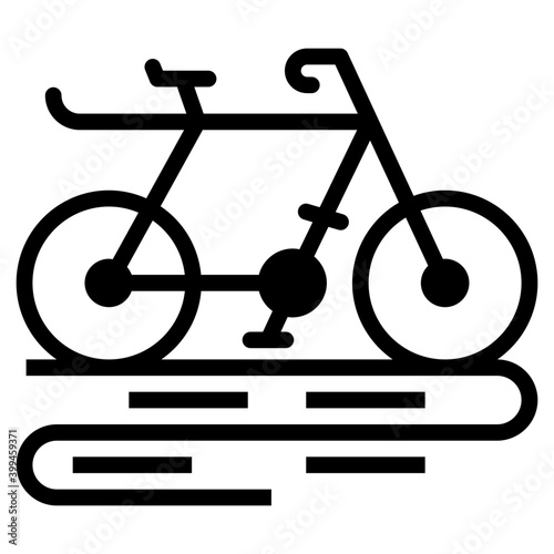 Cycle icon in solid design.