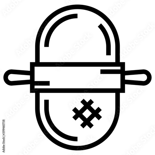 Thresh flour icon isolated on white background 