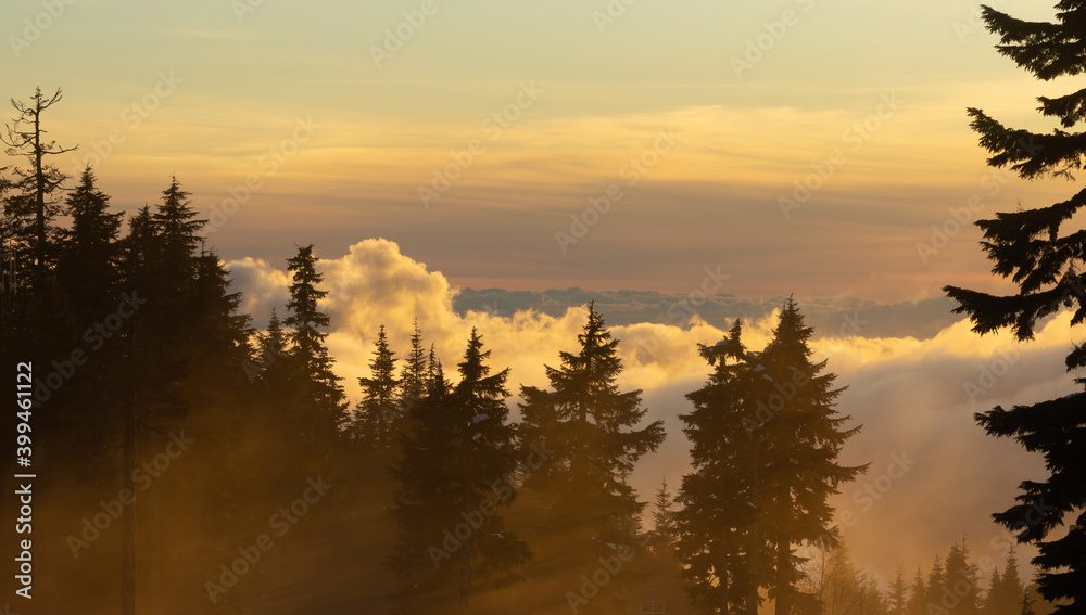 Fototapeta premium Mountain Sunset