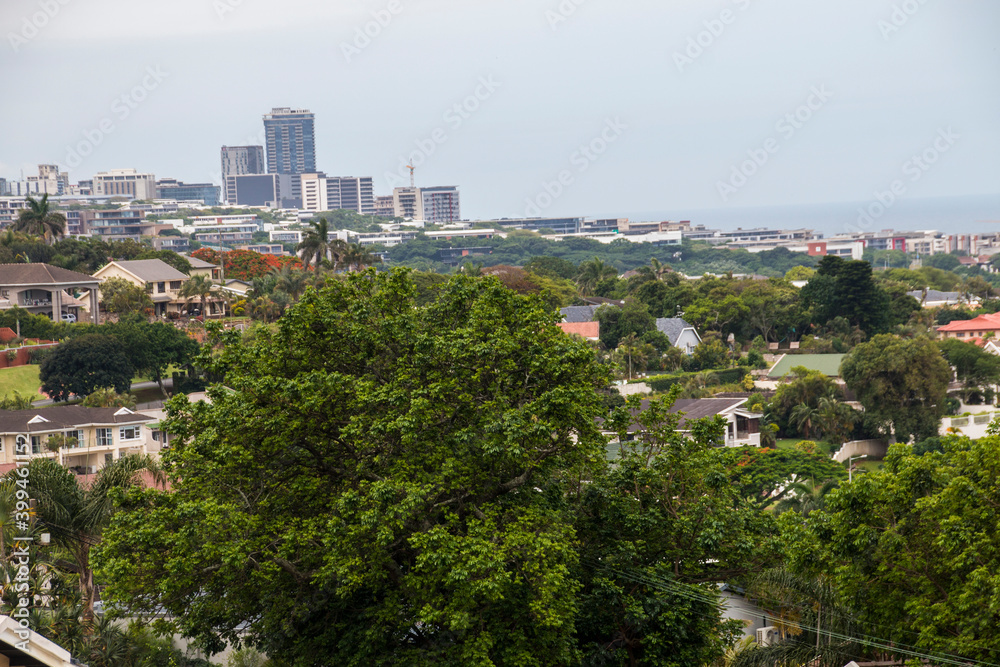 A View of Suburbia with Sea in the Distance