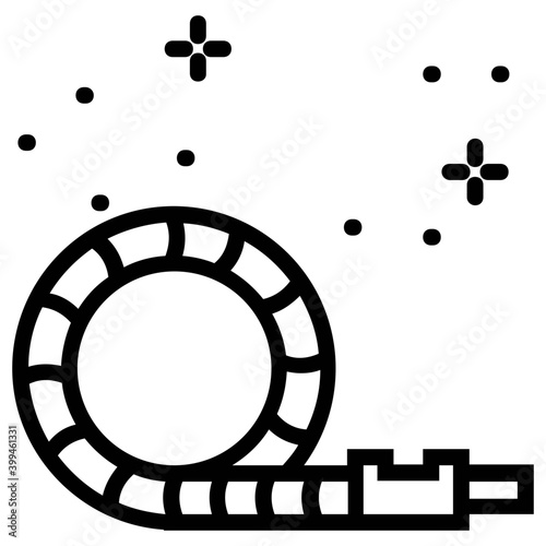 Line party whistle blower icon design 