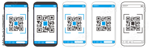 Qr code payment , online shopping
