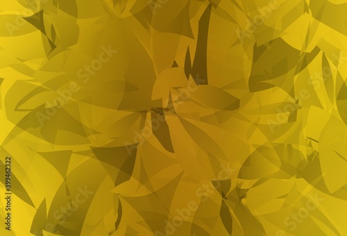 Wallpaper Mural Dark Yellow vector backdrop with polygonal shapes. Torontodigital.ca