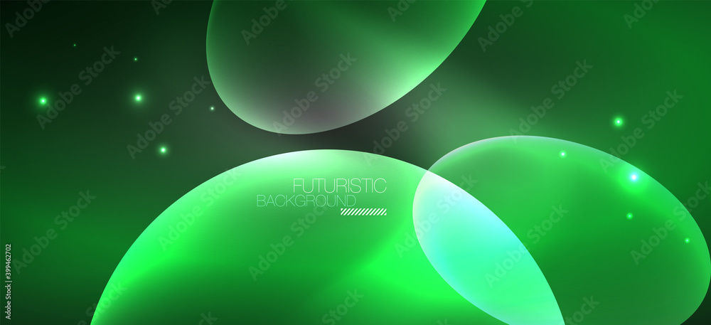 Neon ellipses abstract backgrounds. Shiny bright round shapes glowing in the dark. Vector futuristic illustrations for covers, banners, flyers and posters and other Neon ellipses abstract backgrounds. Shiny bright round shapes glowing in the dark. Vector futuristic illustrations for covers, banners, flyers and posters and other