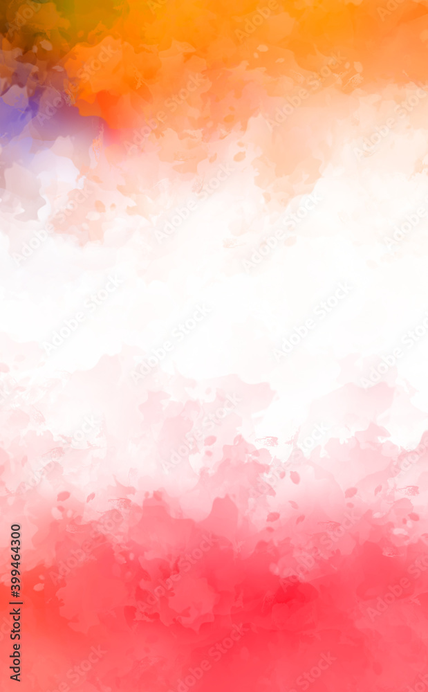 Obraz premium 2D illustration of colorful brush strokes. Decorative texture painting. Vibrant paint pattern backdrop.