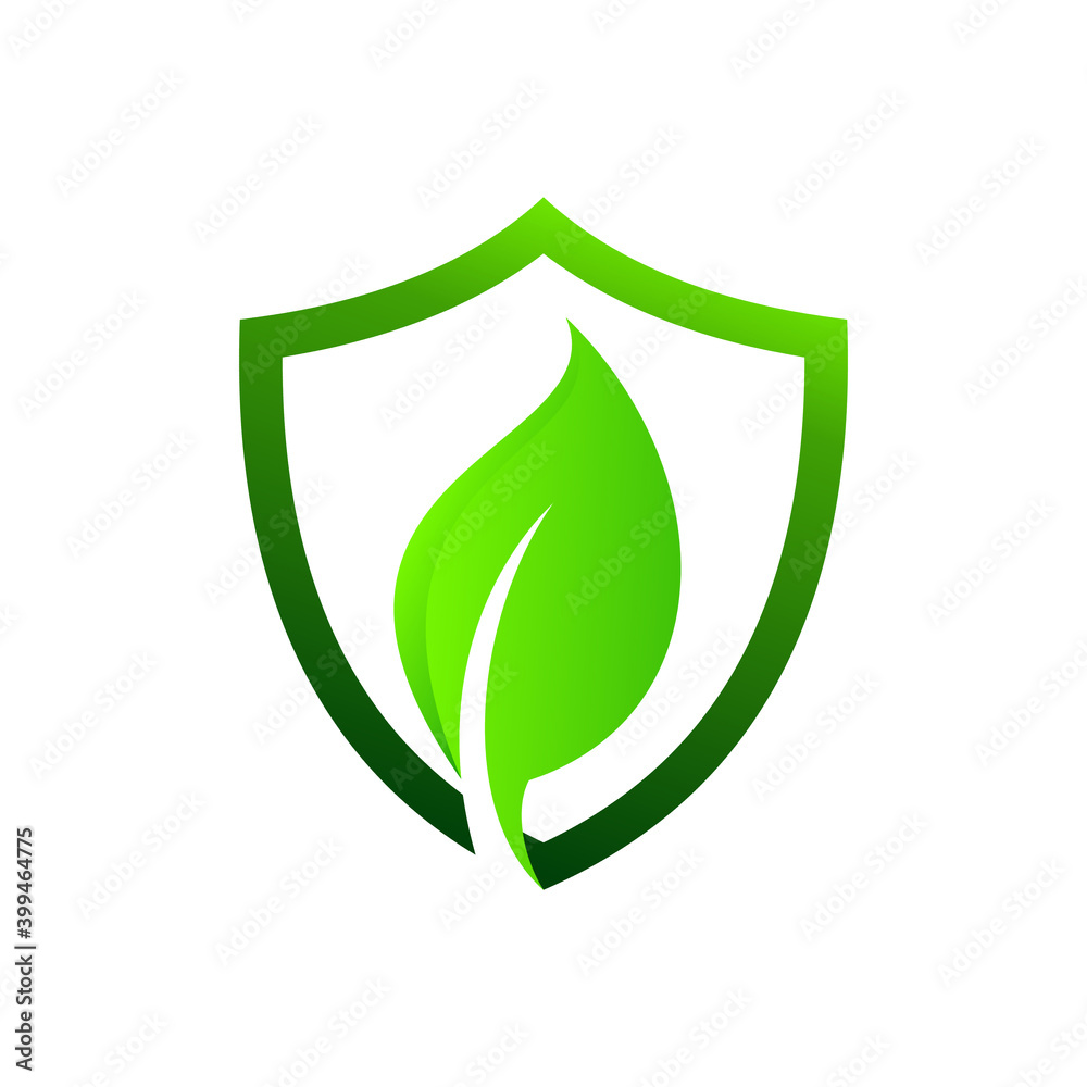 leaf shield icon