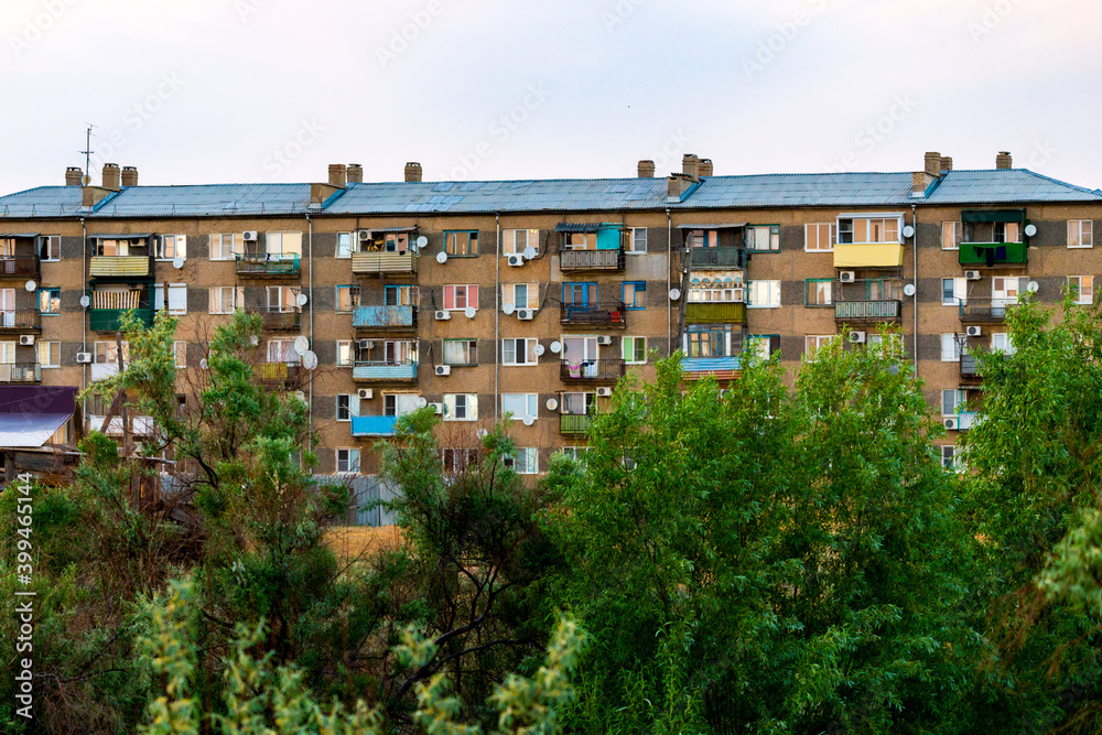 Typical socialistic panel block of appartments
