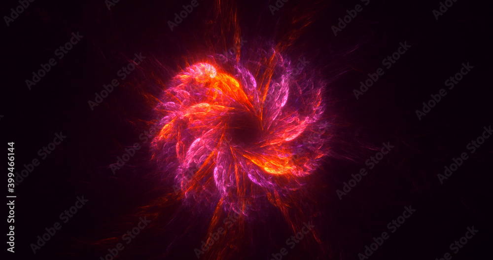 3D rendering abstract round light background 3D rendering abstract round light background