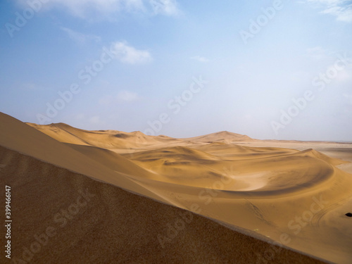 Photograph of a sand dune in the Namib Desert