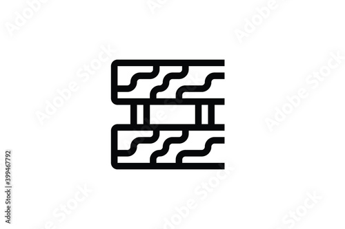 DIY Outline Icon - Wood