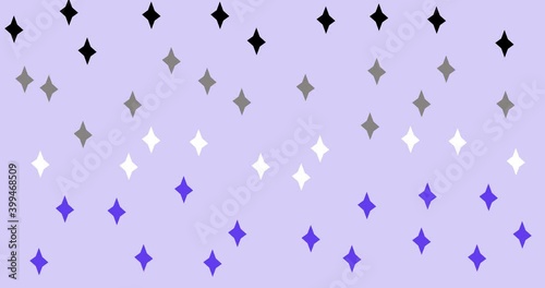 Asexual Flag. Symbol or emblem of asexual people, man and woman. Animation. Hand Drawn shine and glow graphic element for background tv or digital content photo