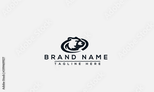Bear Logo Design Template Vector Graphic Branding Element.
