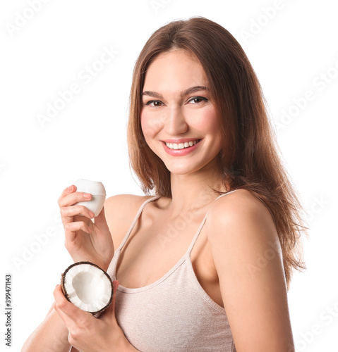 Beautiful young woman with ...
