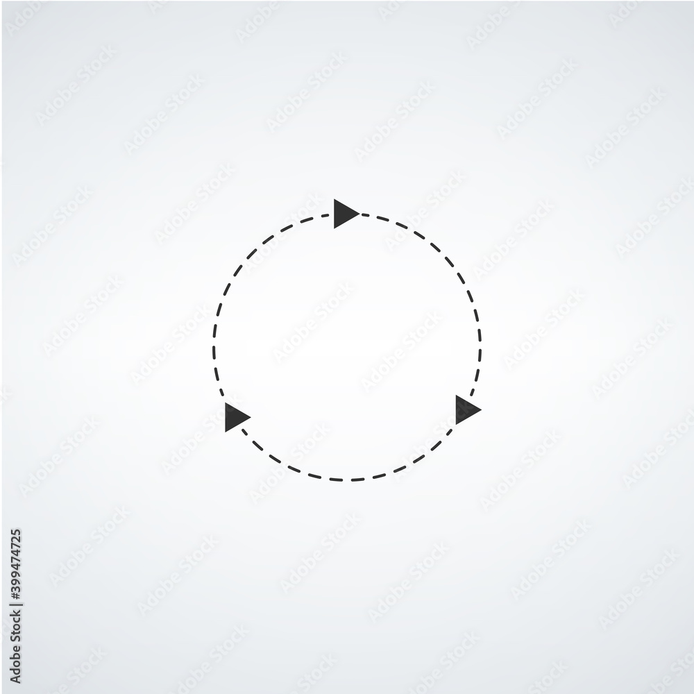 Arrows in circle clockwise, refresh sign. Stock vector illustration isolated on white background. Arrows in circle clockwise, refresh sign. Stock vector illustration isolated on white background.