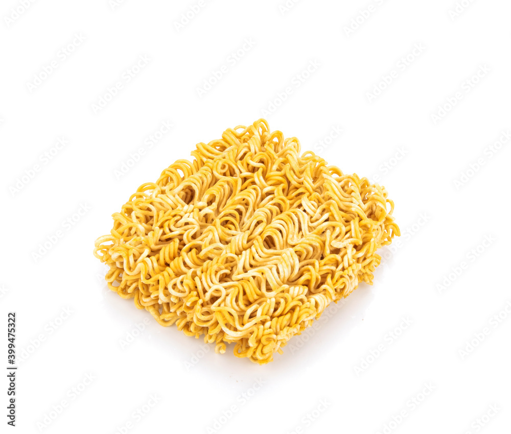 Instant noodles isolated on white background Instant noodles isolated on white background