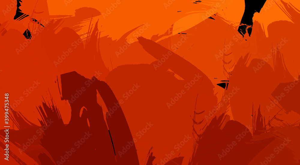 Fototapeta premium Artistic abstract background. Texture painted wallpaper. Creative illustration with strokes of paint. Brush pattern painting.