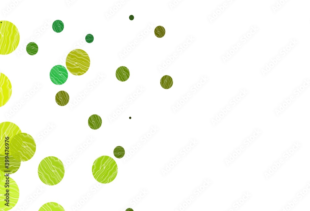 Light green, yellow vector backdrop with dots. Light green, yellow vector backdrop with dots.