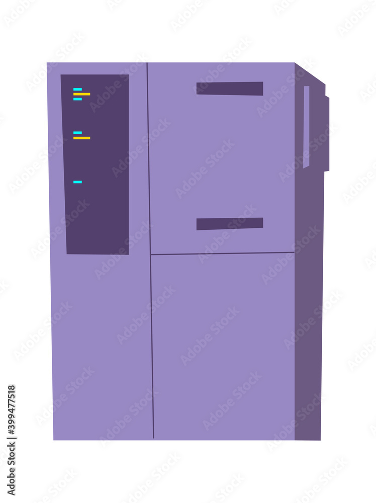Server rack cartoon vector illustration isolated. Internet equipment for storing and processing information, database Server rack cartoon vector illustration isolated. Internet equipment for storing and processing information, database