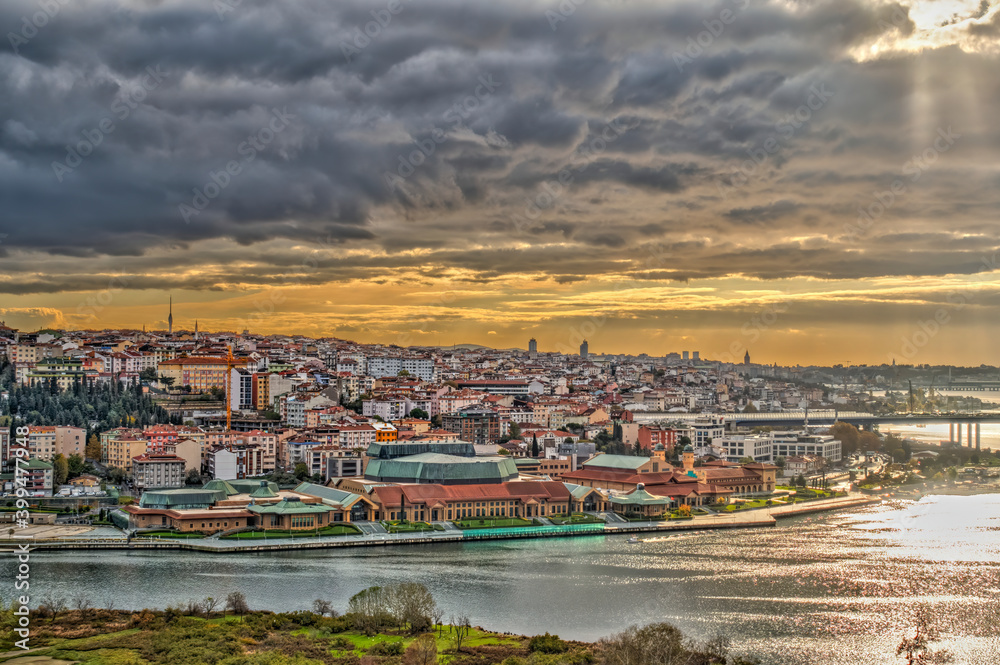 Istanbul, Turkey: The Golden Horn at sunrise