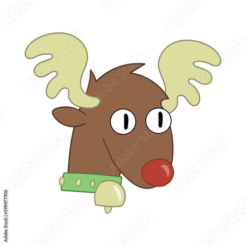 Christmas concept cute deer...