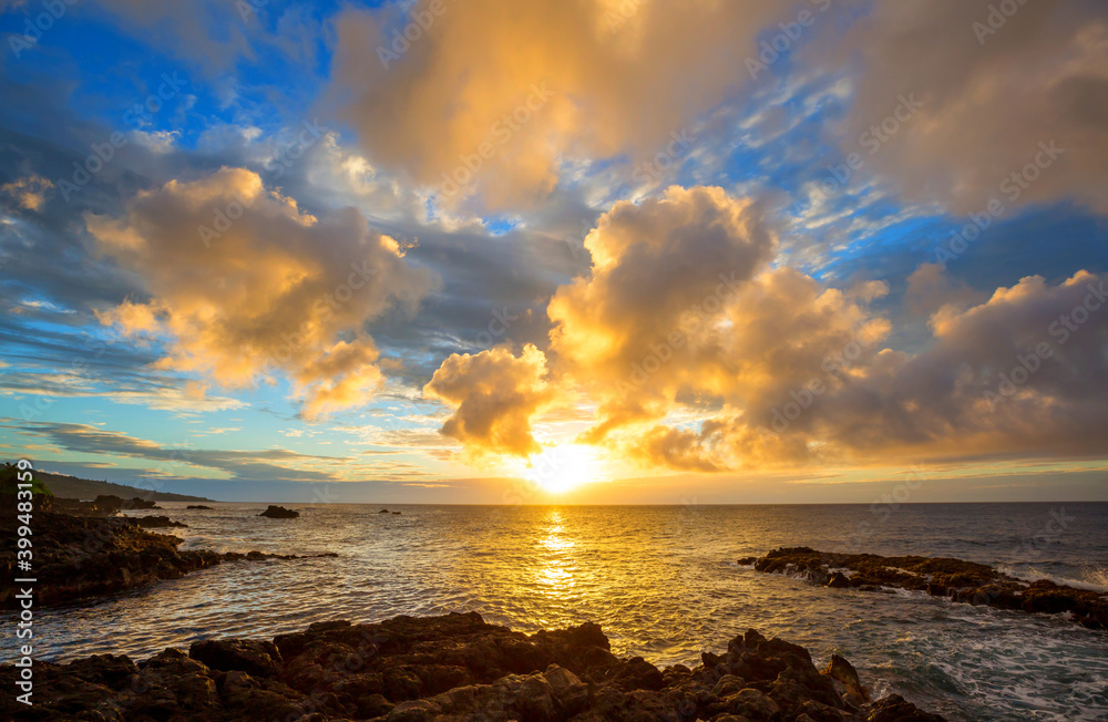 Obraz premium Hawaiian sunset