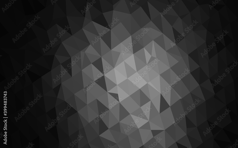 Dark Silver, Gray vector abstract polygonal layout. Dark Silver, Gray vector abstract polygonal layout.