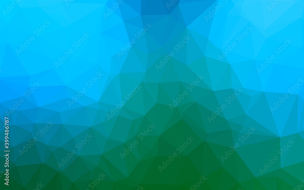 Light Blue, Green vector polygonal template. Light Blue, Green vector polygonal template.