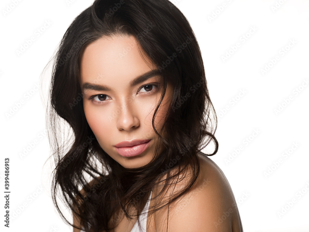Woman beauty face asian ethnic healthy skin Woman beauty face asian ethnic healthy skin